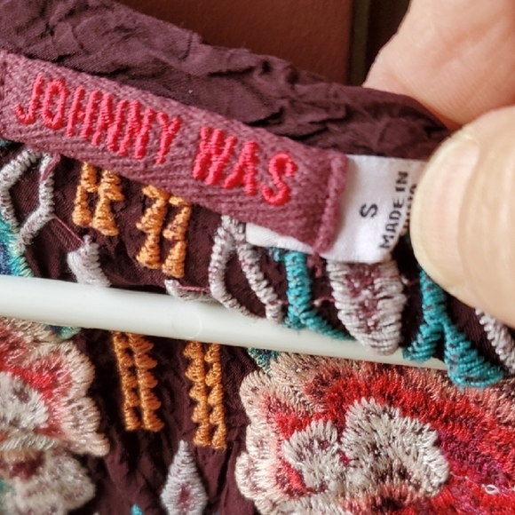 Johnny Was Purple Embellished Graphic Tunic - Picture 5 of 12